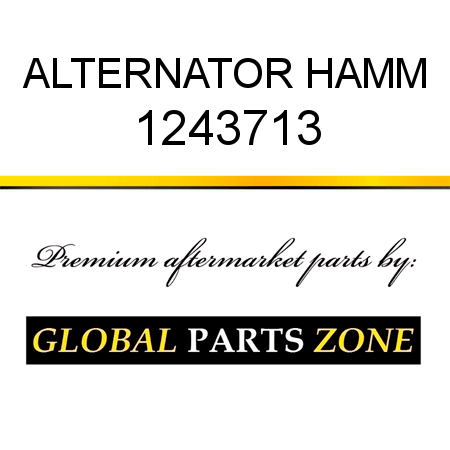 ALTERNATOR HAMM 1243713