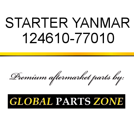 STARTER YANMAR 124610-77010