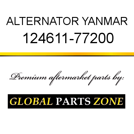 ALTERNATOR YANMAR 124611-77200