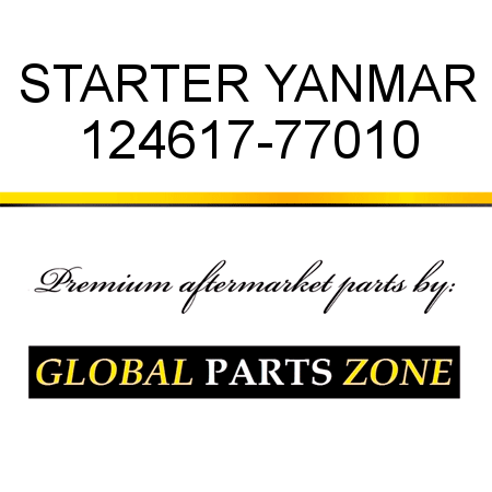 STARTER YANMAR 124617-77010