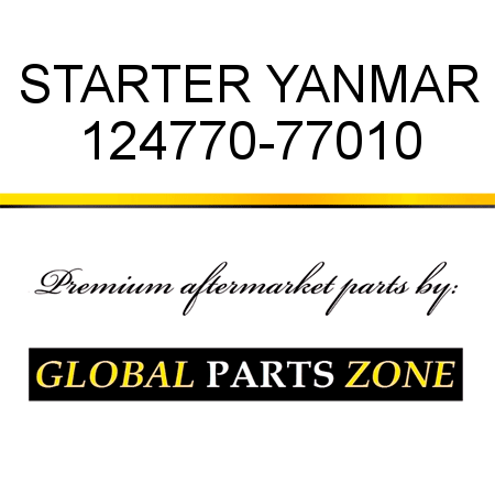 STARTER YANMAR 124770-77010