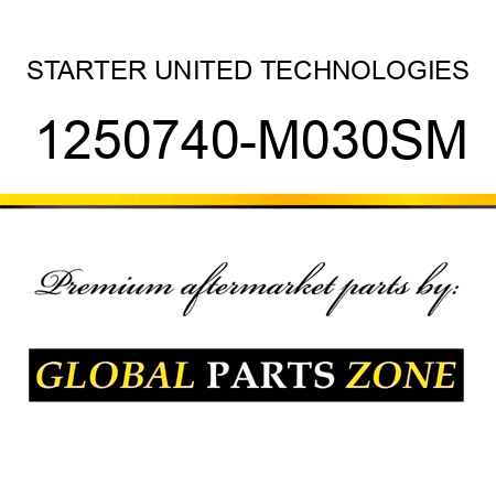 STARTER UNITED TECHNOLOGIES 1250740-M030SM