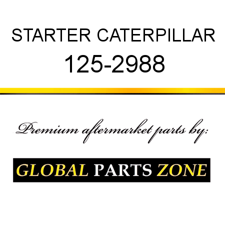 STARTER CATERPILLAR 125-2988