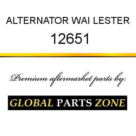 ALTERNATOR WAI LESTER 12651