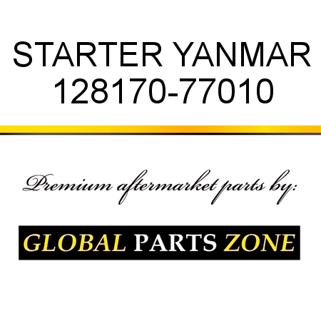 STARTER YANMAR 128170-77010