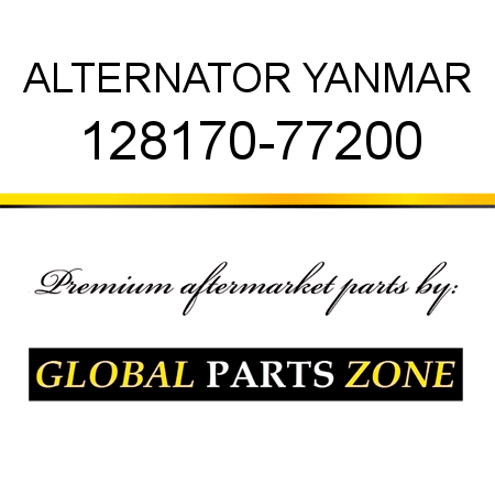 ALTERNATOR YANMAR 128170-77200