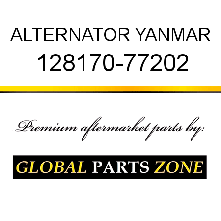 ALTERNATOR YANMAR 128170-77202