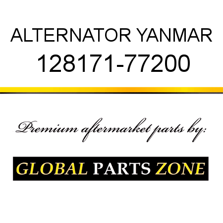 ALTERNATOR YANMAR 128171-77200