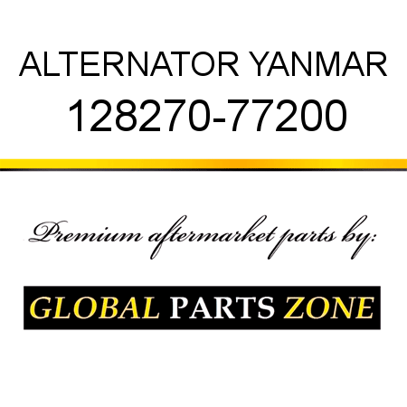 ALTERNATOR YANMAR 128270-77200
