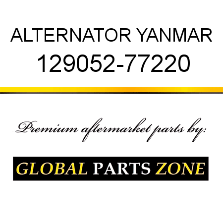 ALTERNATOR YANMAR 129052-77220