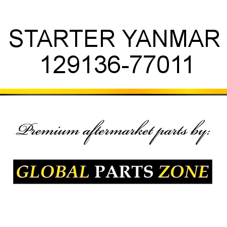 STARTER YANMAR 129136-77011