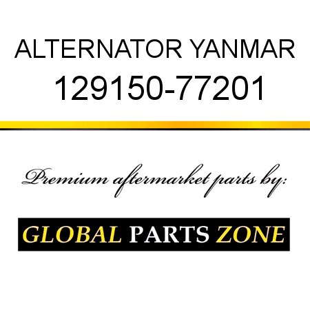 ALTERNATOR YANMAR 129150-77201