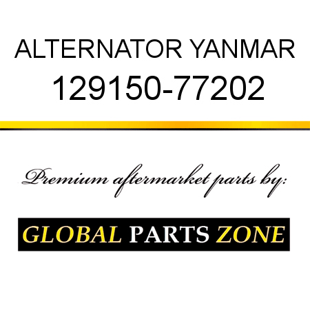 ALTERNATOR YANMAR 129150-77202