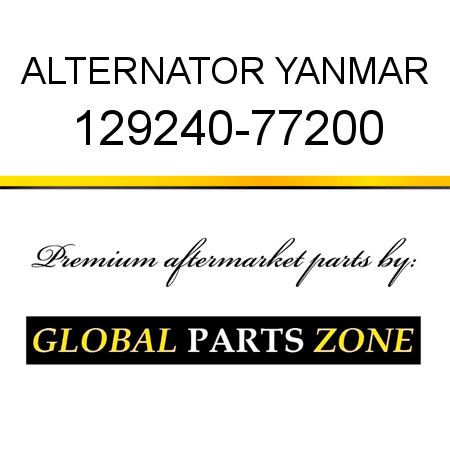 ALTERNATOR YANMAR 129240-77200