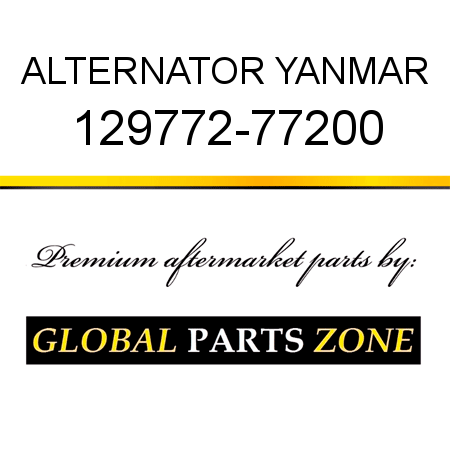 ALTERNATOR YANMAR 129772-77200