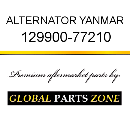 ALTERNATOR YANMAR 129900-77210
