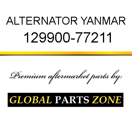 ALTERNATOR YANMAR 129900-77211