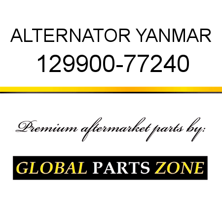 ALTERNATOR YANMAR 129900-77240