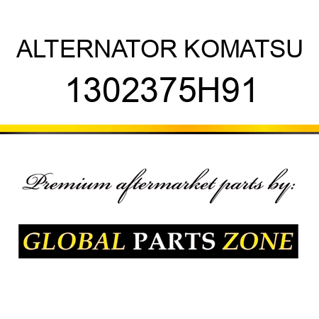 ALTERNATOR KOMATSU 1302375H91
