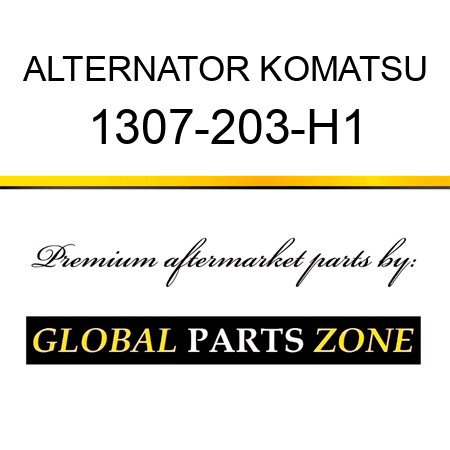ALTERNATOR KOMATSU 1307-203-H1