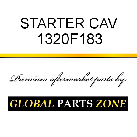 STARTER CAV 1320F183