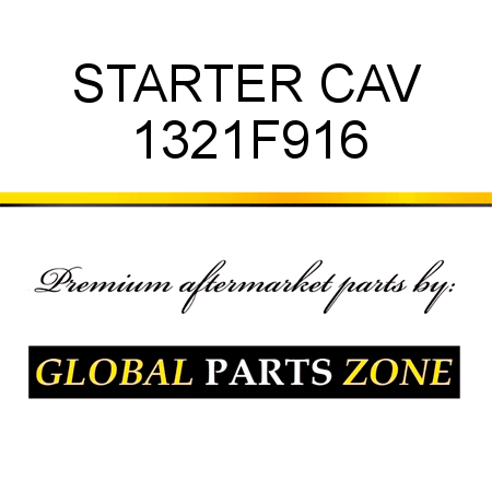 STARTER CAV 1321F916