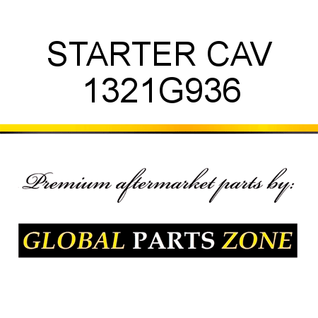 STARTER CAV 1321G936