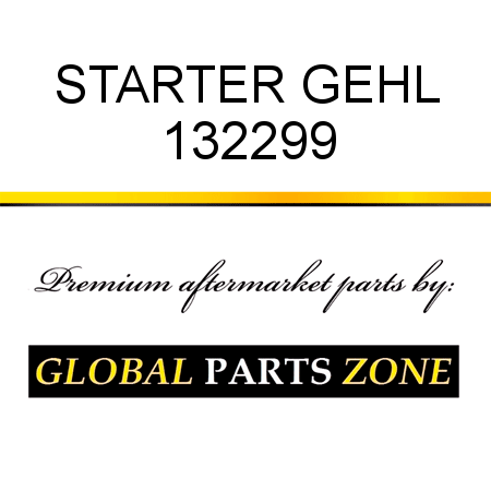 STARTER GEHL 132299