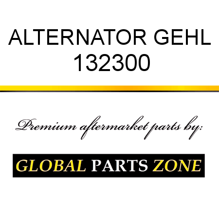 ALTERNATOR GEHL 132300