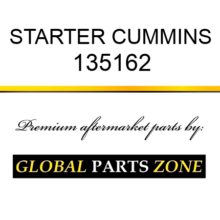 STARTER CUMMINS 135162