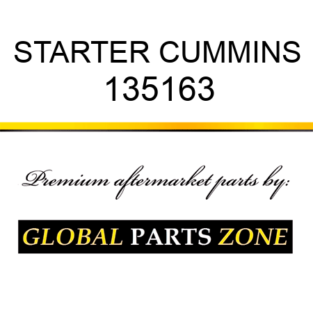 STARTER CUMMINS 135163
