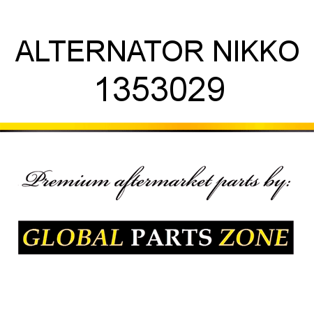 ALTERNATOR NIKKO 1353029