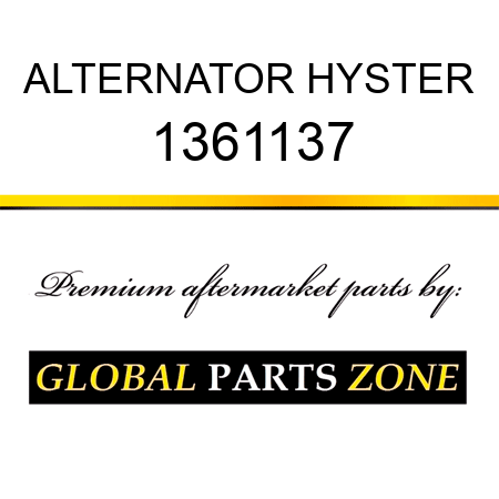 ALTERNATOR HYSTER 1361137