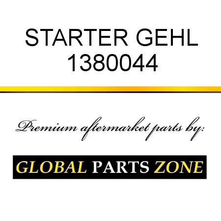 STARTER GEHL 1380044