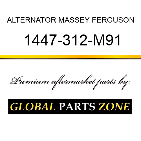 ALTERNATOR MASSEY FERGUSON 1447-312-M91