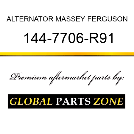 ALTERNATOR MASSEY FERGUSON 144-7706-R91