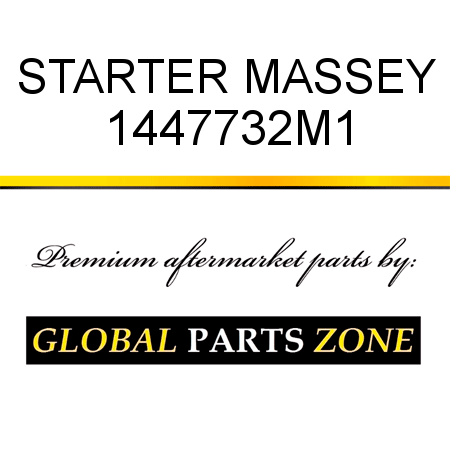 STARTER MASSEY 1447732M1