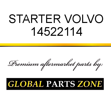 STARTER VOLVO 14522114