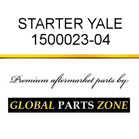 STARTER YALE 1500023-04