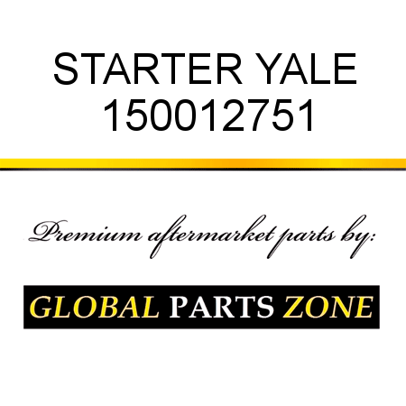 STARTER YALE 150012751