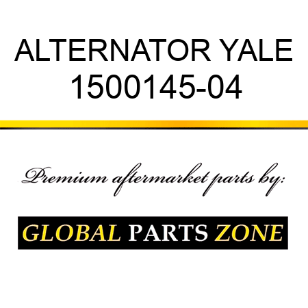 ALTERNATOR YALE 1500145-04