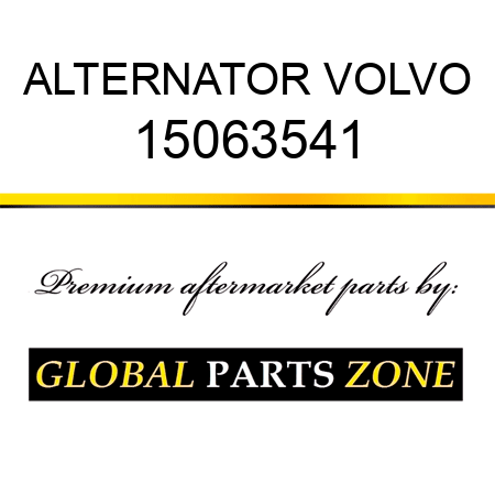 ALTERNATOR VOLVO 15063541