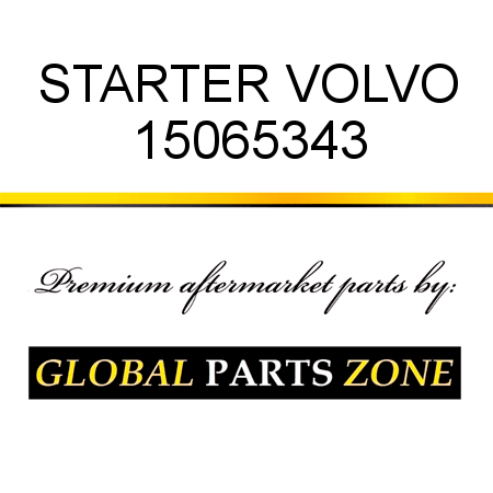 STARTER VOLVO 15065343