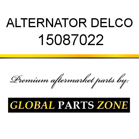 ALTERNATOR DELCO 15087022