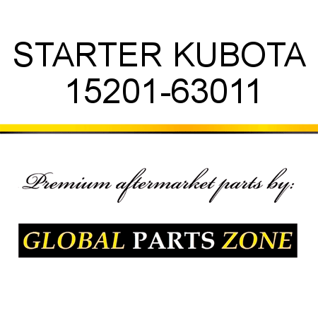 STARTER KUBOTA 15201-63011
