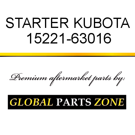 STARTER KUBOTA 15221-63016