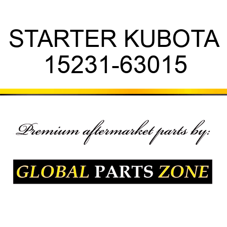 STARTER KUBOTA 15231-63015