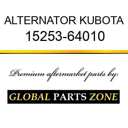 ALTERNATOR KUBOTA 15253-64010