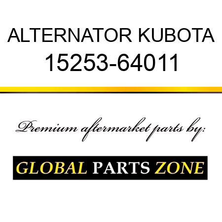 ALTERNATOR KUBOTA 15253-64011
