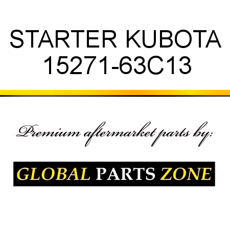 STARTER KUBOTA 15271-63C13